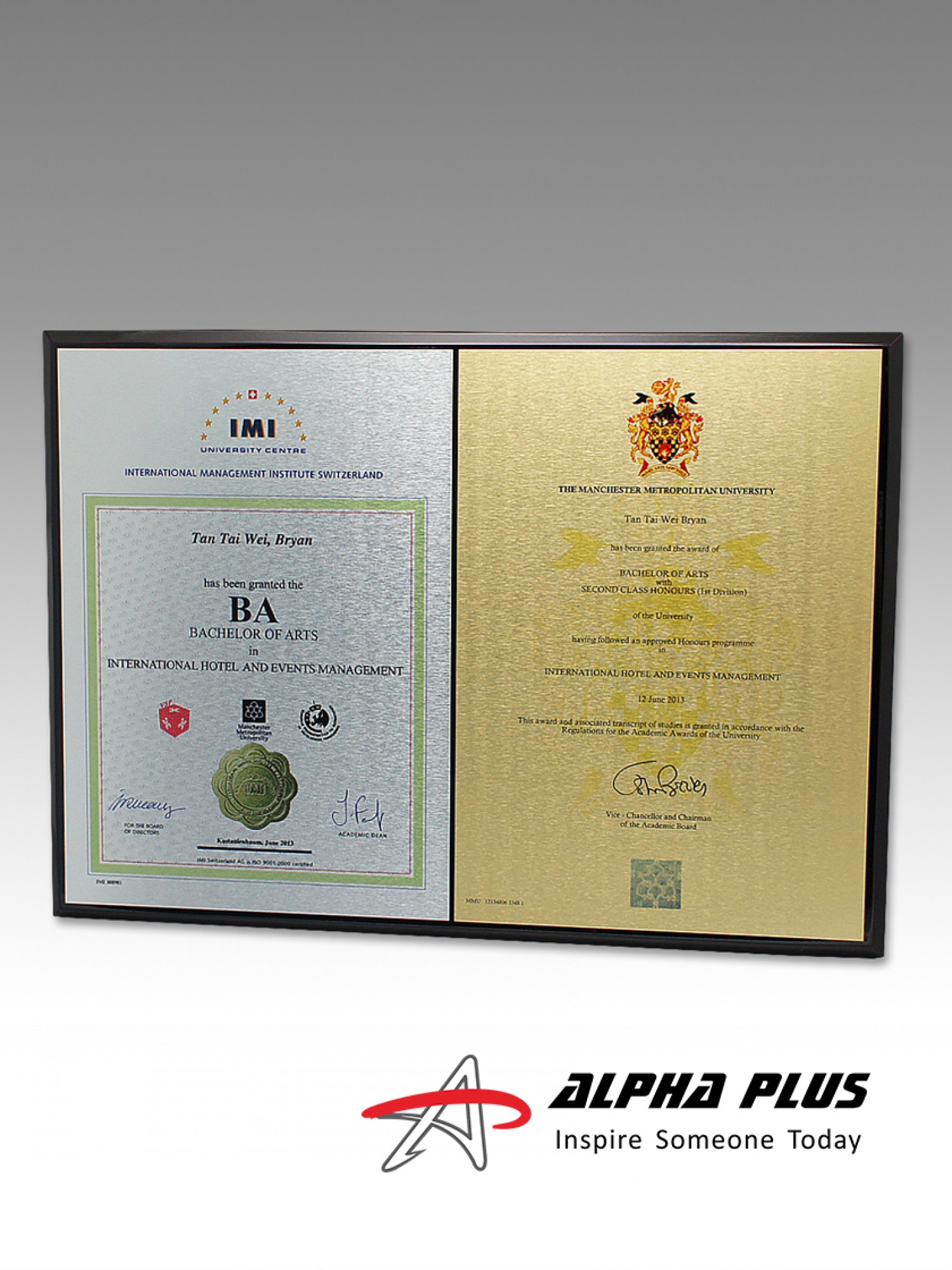 Certificate Plaques